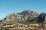 Gewaltiger Bergzug Cabezon de Oro der Sierra de Alicante fast direkt am Meer